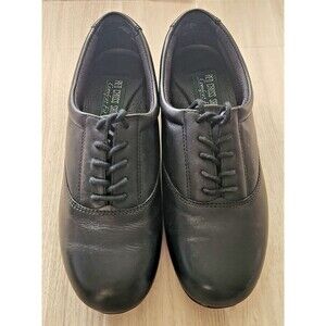 Red Cross Comfort Fit Women’s Shoes Size 8M Black Leather Lace-Up Sneakers